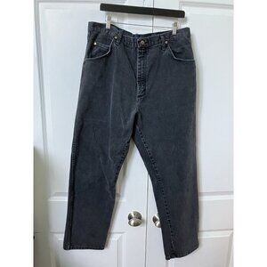 Vintage Wrangler Jeans Mens 40x30 Black Western Classic Straight Leg Dad Denim
